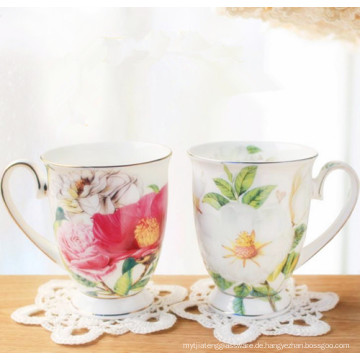 China-Blumen-Entwurfs-Paare-klassische Porzellan-Schalen-keramische Schale